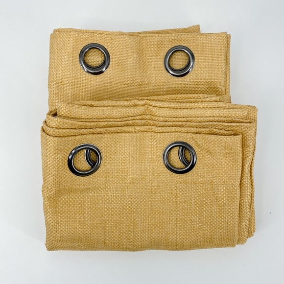 Target Accents Target Threshold Curtain Panels 2 Yellow Texture